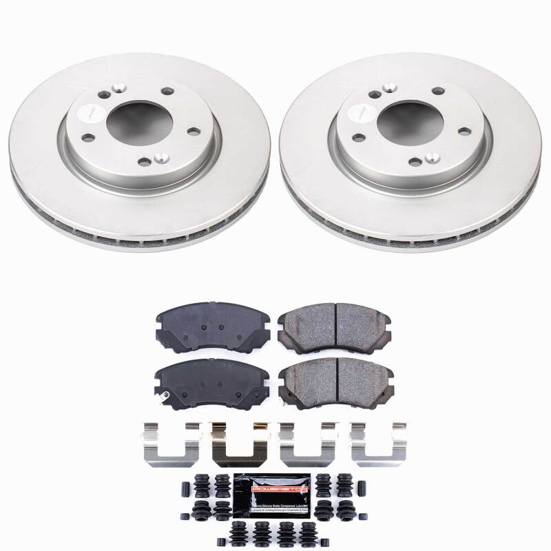 Hyundai Elantra Brake Kit - Front - PowerStop - Z23 Coated - `07-`10