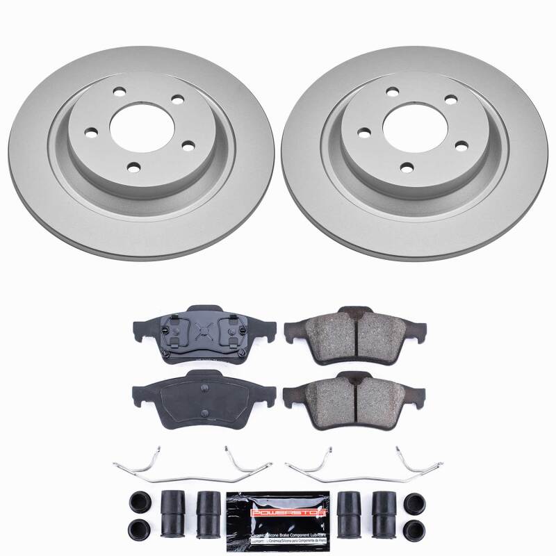 Mazda 5 Brake Kit - Rear - PowerStop - Z23 Evolution Coated - `06-`07