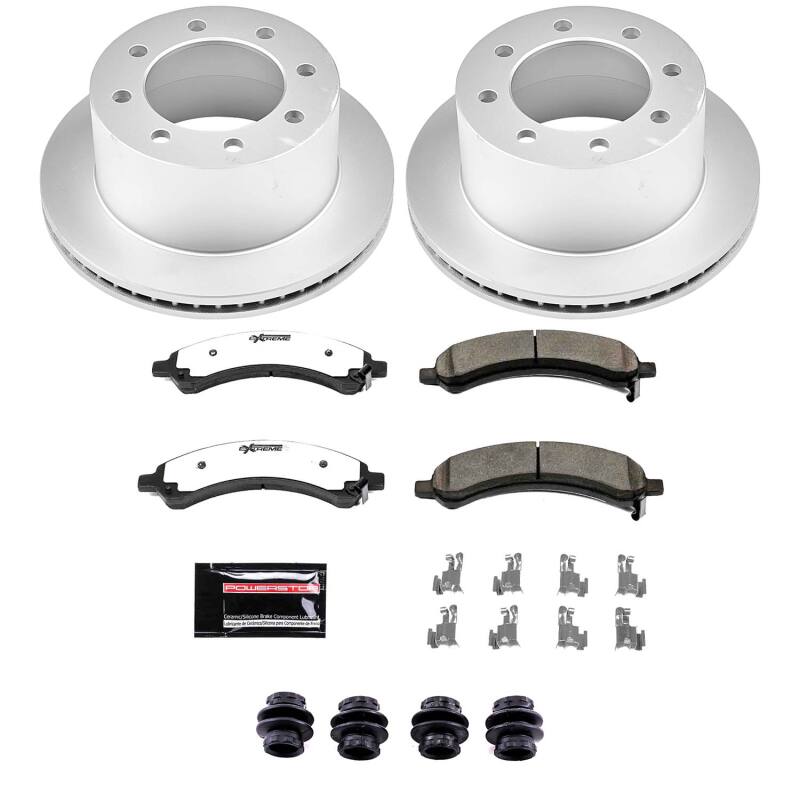 Chevrolet Express 3500 Brake Kit - Rear - PowerStop - Z36 Coated Truck & Tow - `03-`08