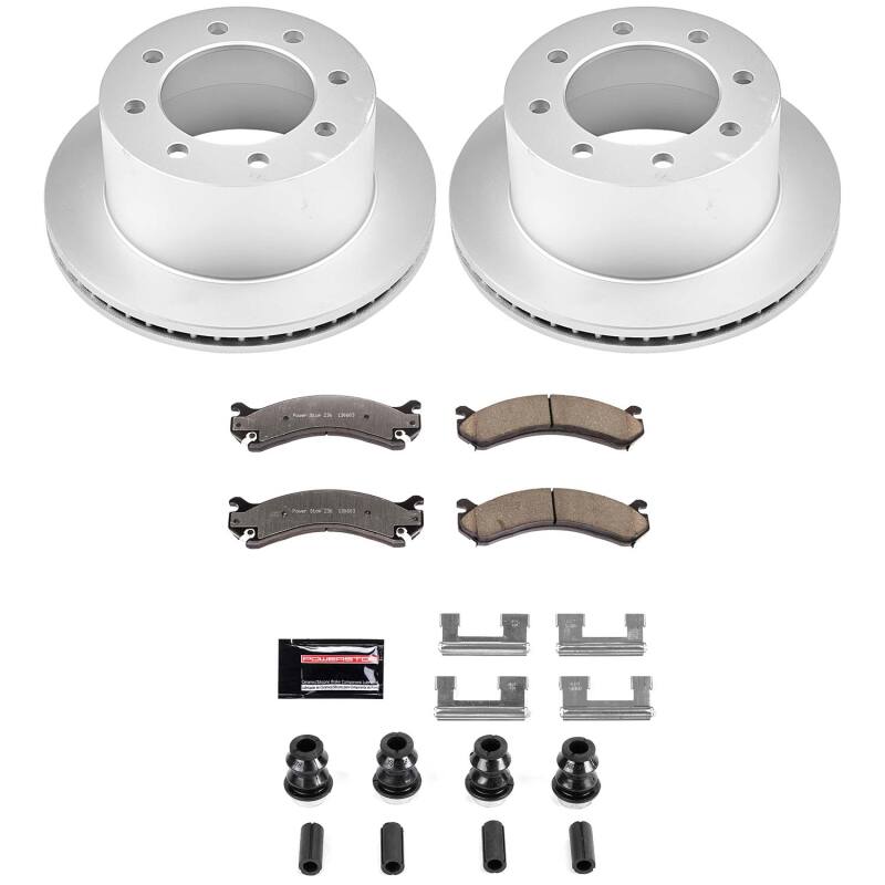 Chevrolet Silverado 3500 Brake Kit - Rear - PowerStop - Z36 Coated Truck & Tow - `01-`06