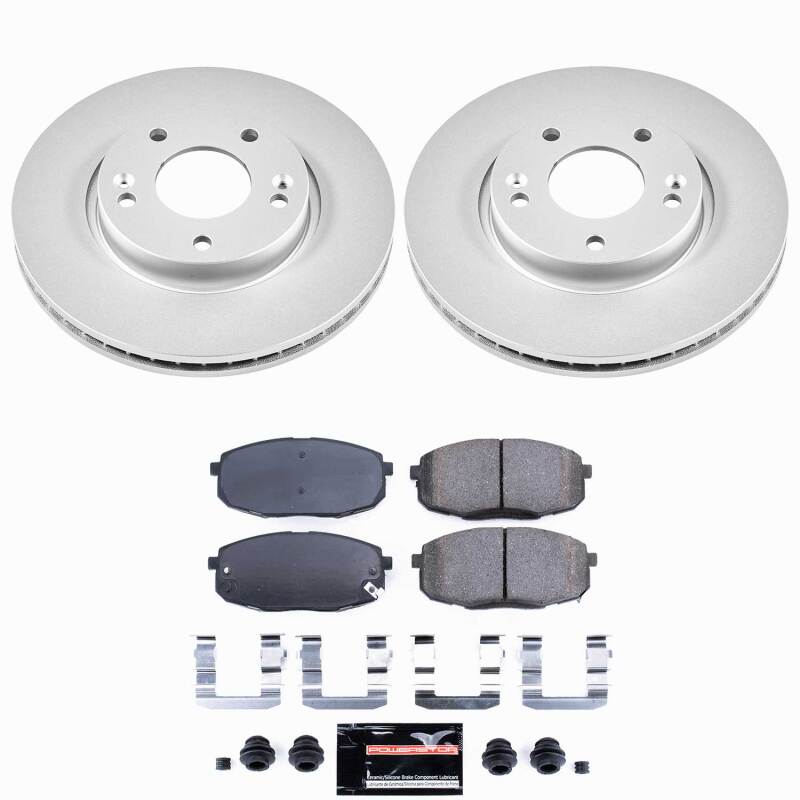 Hyundai Elantra Brake Kit - Front - PowerStop - Z23 Coated - `09-`12