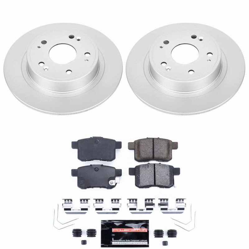 Acura TSX Brake Kit - Rear - PowerStop - Z23 Evolution Coated - `11-`14
