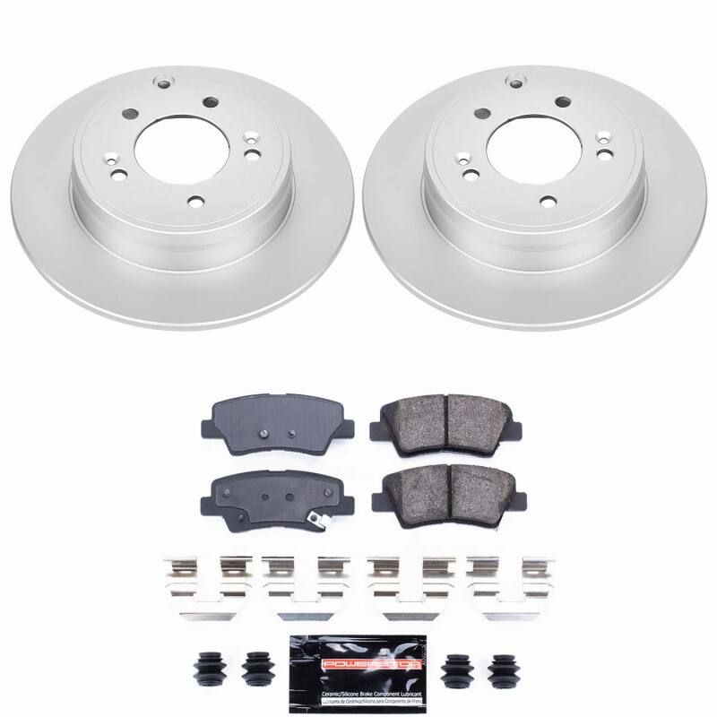 Hyundai Azera Brake Kit - Rear - PowerStop - Z23 Coated - `12-`17