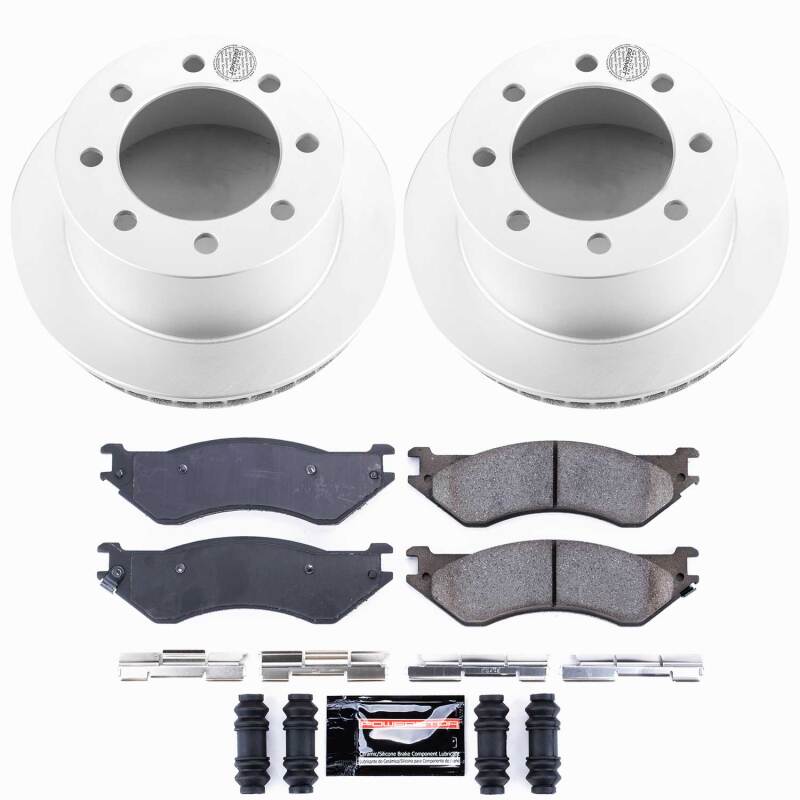 Dodge Ram 2500 Brake Kit - Rear - PowerStop - Z23 Coated - `01-`02