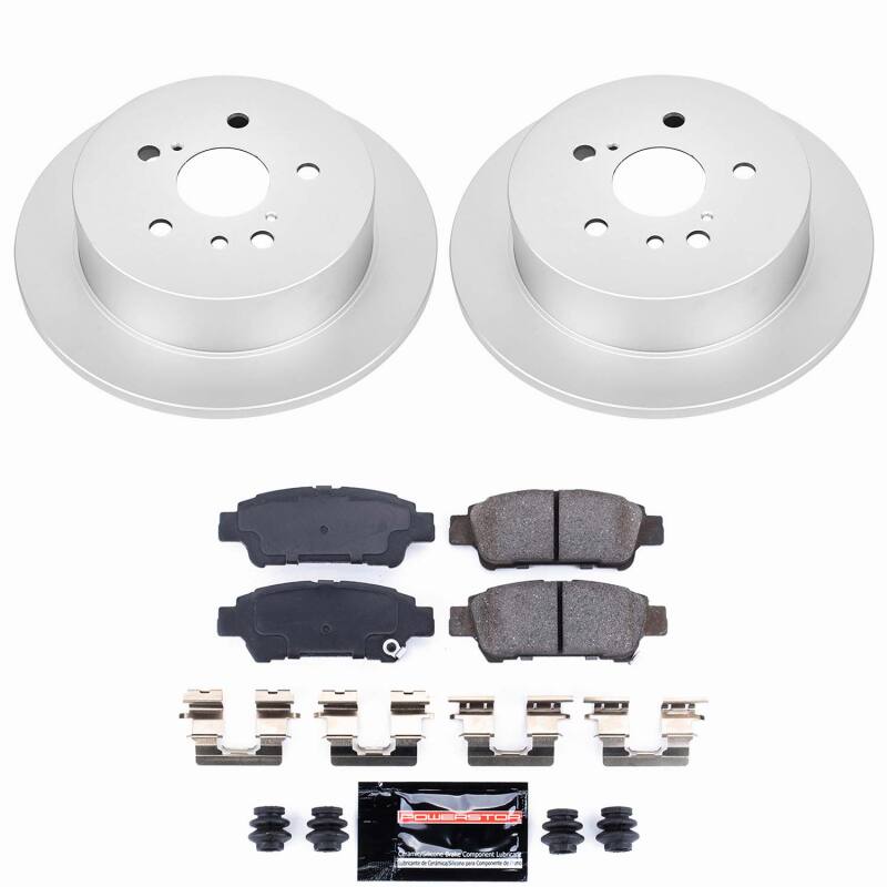 Toyota Sienna Brake Kit - Rear - PowerStop - Z23 Coated - `04-`10