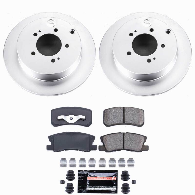 Mitsubishi Lancer Brake Kit - Rear - PowerStop - Z23 Coated - `09-`15