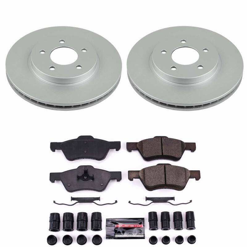 Ford Escape Brake Kit - Front - PowerStop - Z23 Coated - `10-`12