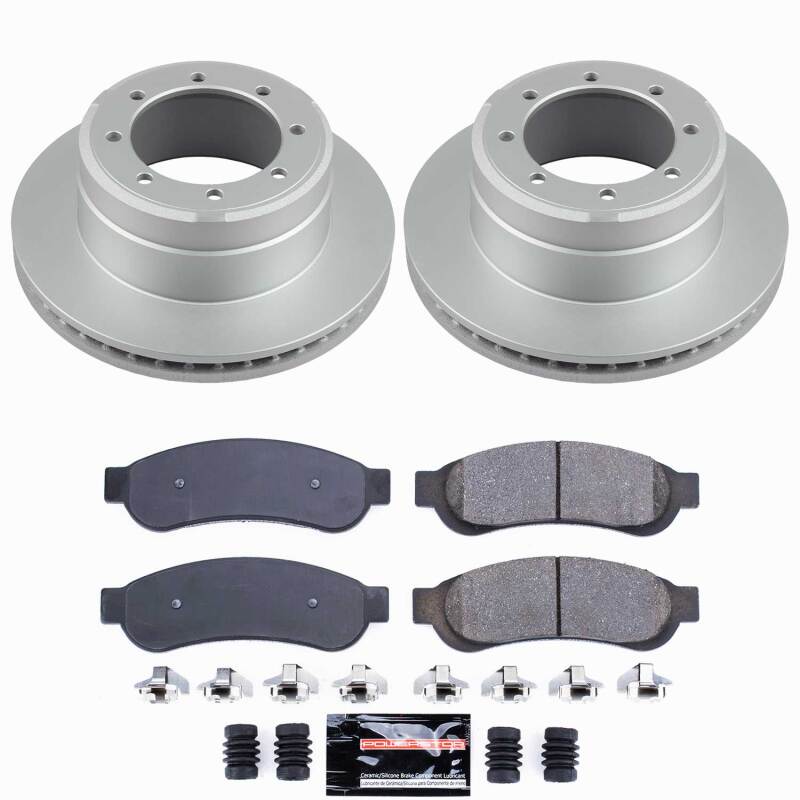 Ford F-350 Super Duty Brake Kit - Rear - PowerStop - Z23 Evolution Coated - `10-`12