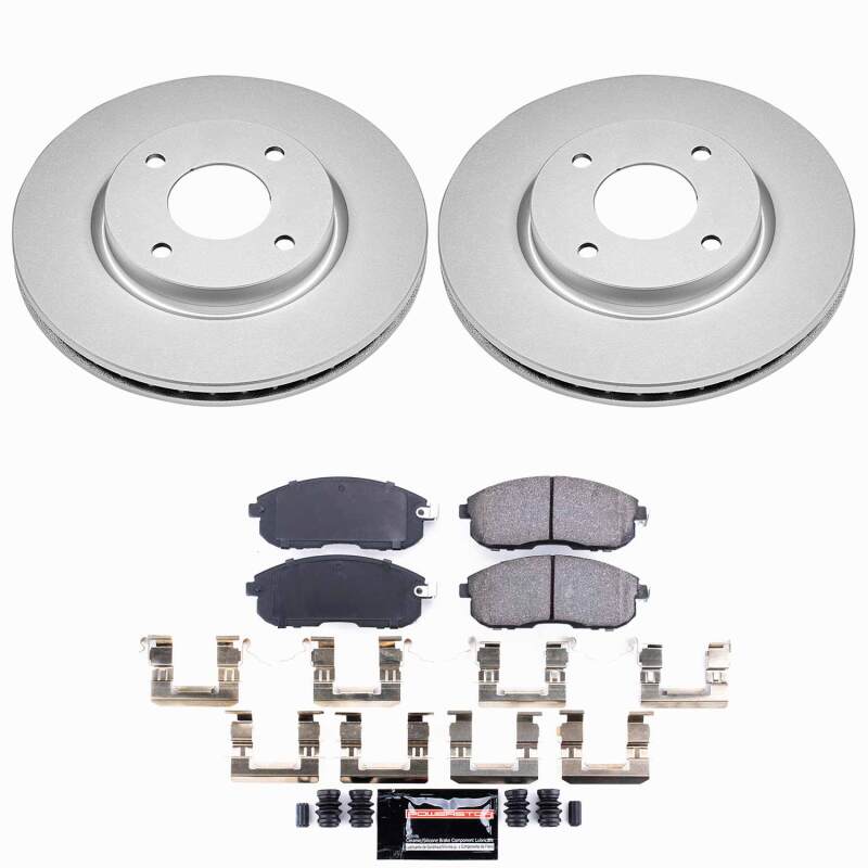 Nissan Cube Brake Kit - Front - PowerStop - Z23 Coated - `09-`14