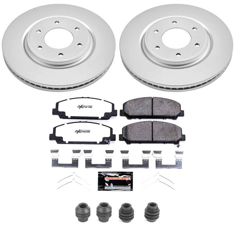 Nissan Armada Brake Kit - Front - PowerStop - Z36 Coated Truck & Tow - `12-`15