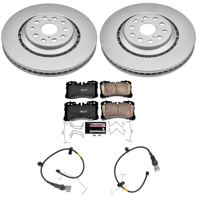 Lexus LS460 Brake Kit - Front - PowerStop - Z23 Evolution Coated - `10-`17