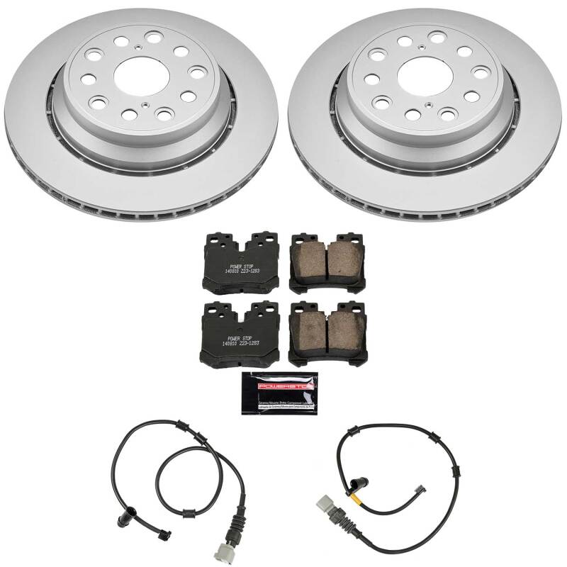 Lexus LS460 Brake Kit - Rear - PowerStop - Z23 Evolution Coated - `10-`17