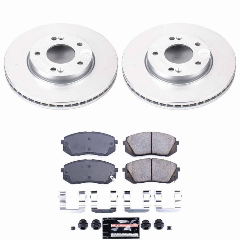 Kia Rondo Brake Kit - Front - PowerStop - Z23 Coated - `07-`10