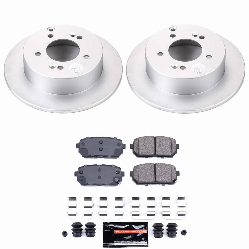 Kia Rondo Brake Kit - Rear - PowerStop - Z23 Coated - `07-`10