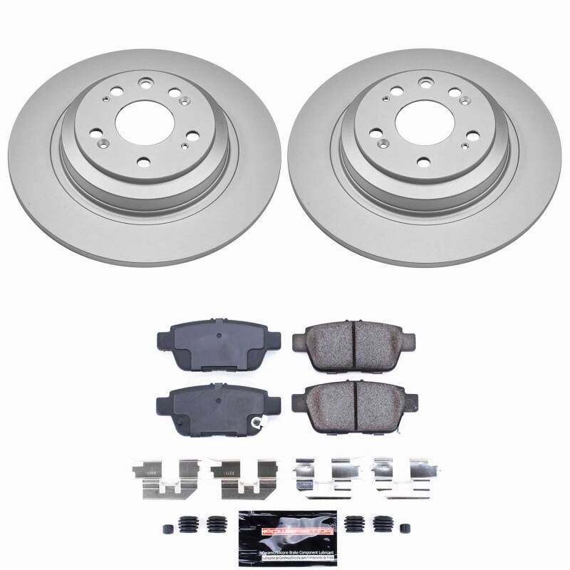 Acura TL Brake Kit - Rear - PowerStop - Z23 Coated - `09-`14
