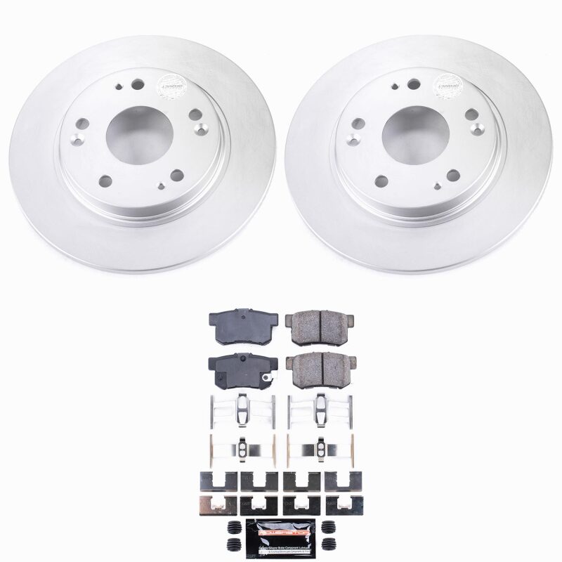 Honda CR-Z Brake Kit - Rear - PowerStop - Z23 Evolution Coated - `11-`15