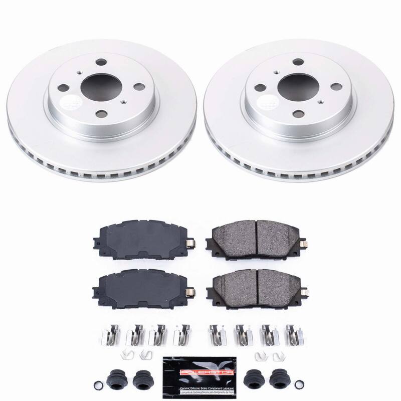 Scion iQ Brake Kit - Front - PowerStop - Z23 Coated - 2013