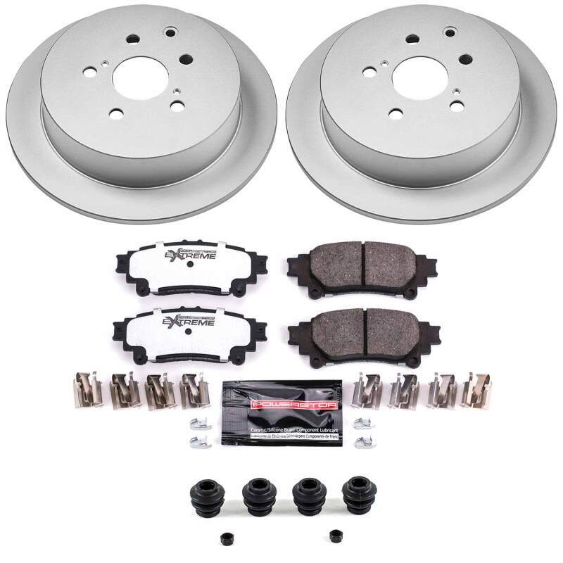 Lexus RX350 Brake Kit - Rear - PowerStop - Z36 Coated Truck & Tow - `10-`15