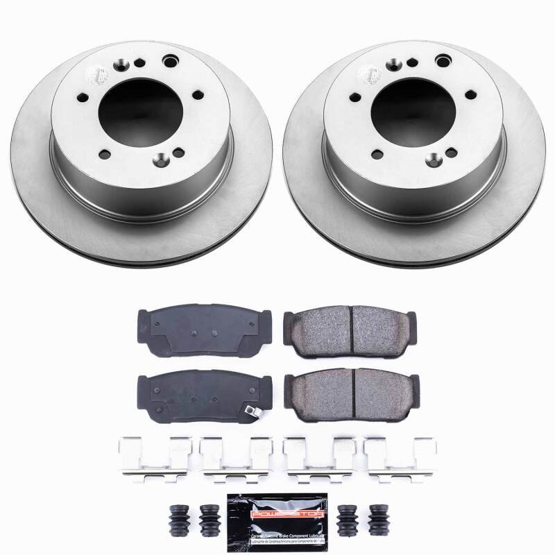 Kia Sorento Brake Kit - Rear - PowerStop - Z23 Coated - `03-`06