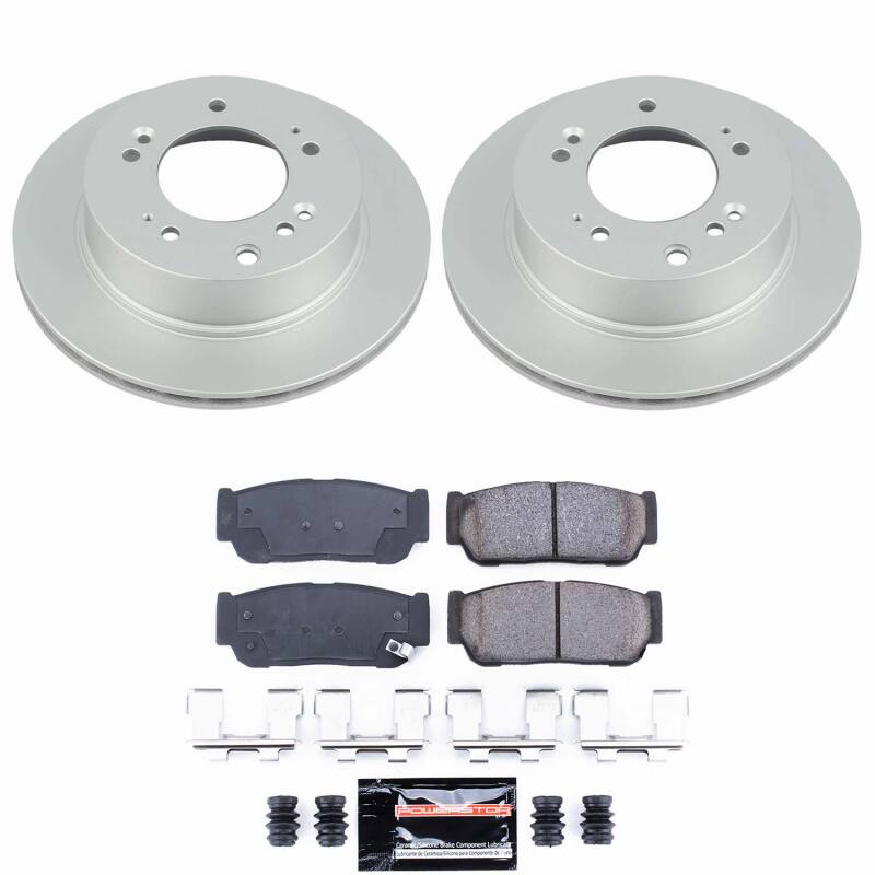 Kia Sorento Brake Kit - Rear - PowerStop - Z23 Coated - `07-`09