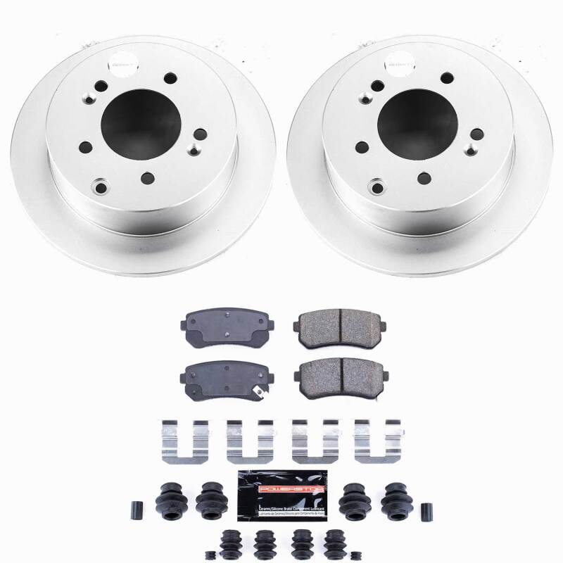 Kia Forte Brake Kit - Rear - PowerStop - Z23 Coated - `10-`13