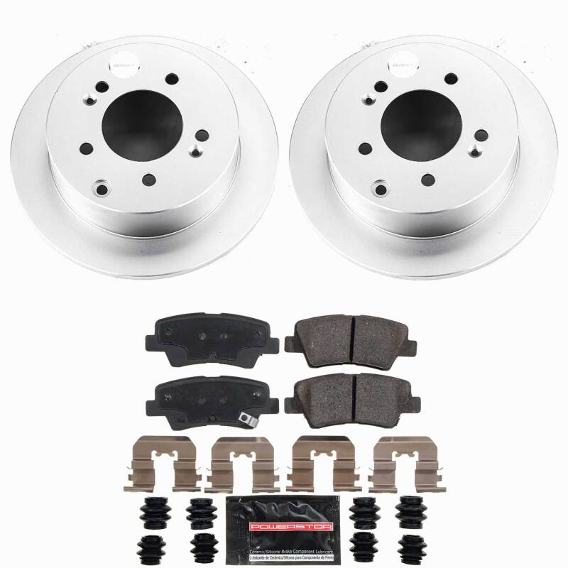 Kia Soul Brake Kit - Rear - PowerStop - Z23 Coated - `10-`13