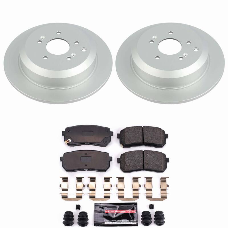 Hyundai Veracruz Brake Kit - Rear - PowerStop - Z23 Coated - `07-`12