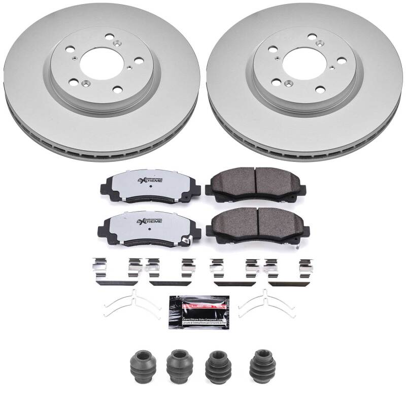 Honda Ridgeline Brake Kit - Front - PowerStop - Z36 Coated Truck & Tow - `12-`14