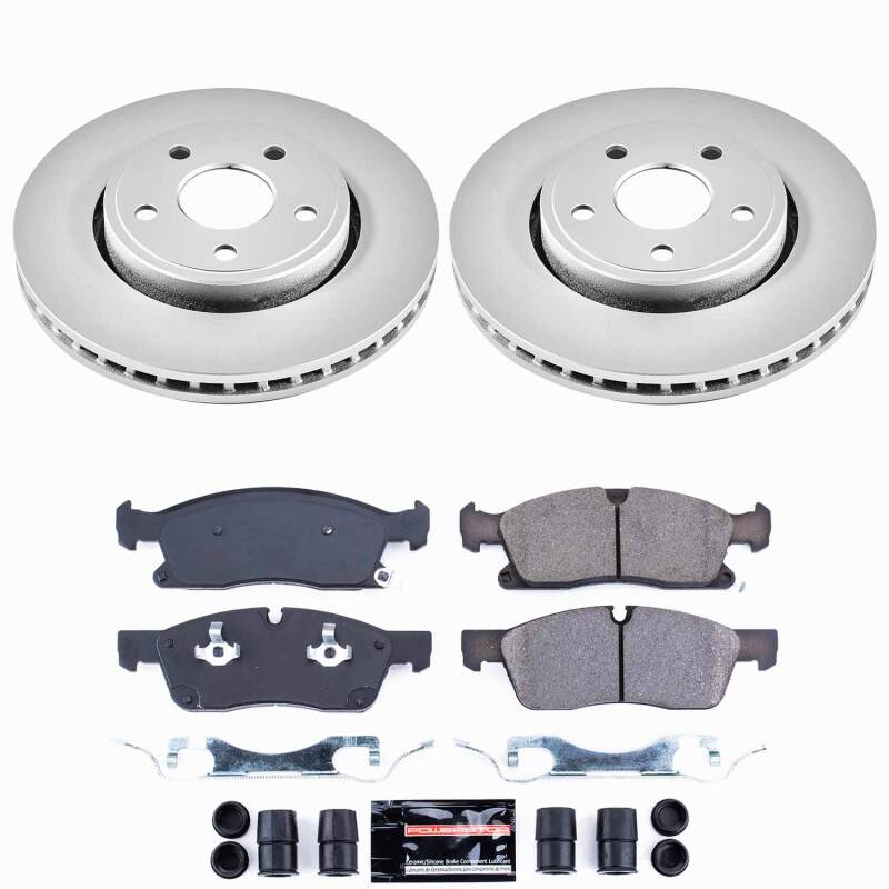Dodge Durango Brake Kit - Front - PowerStop - Z23 Coated - `11-`20