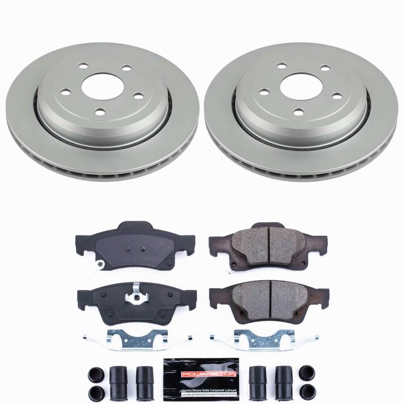 Dodge Durango Brake Kit - Rear - PowerStop - Z23 Evolution Coated - `11-`26