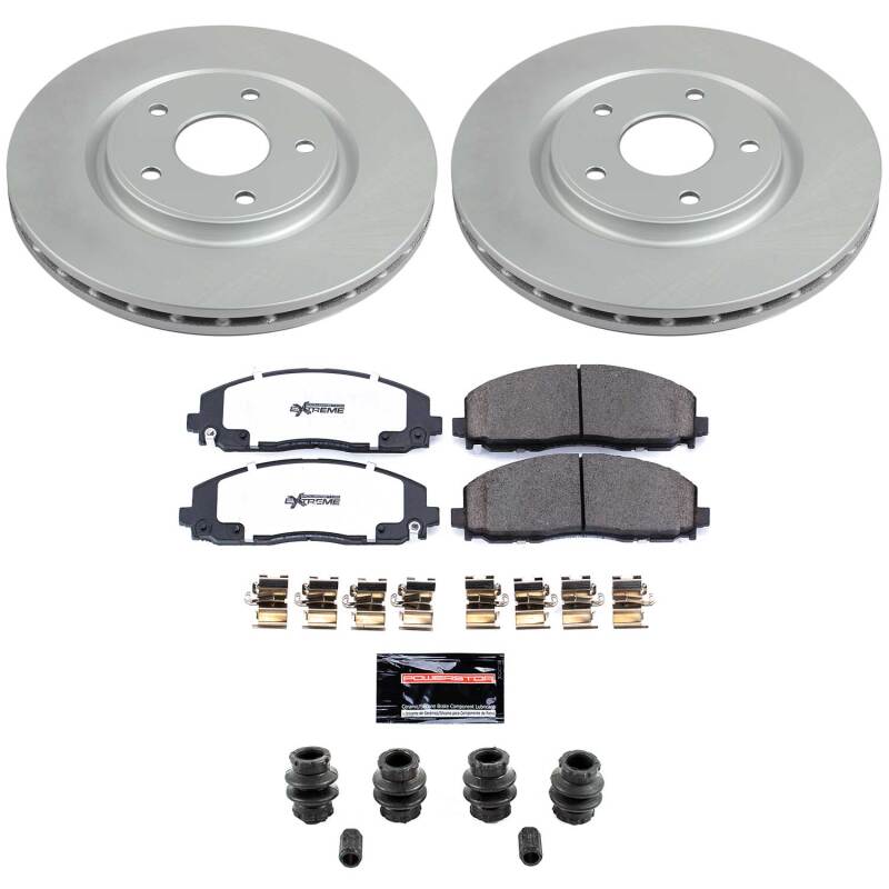 Chrysler Pacifica Brake Kit - Front - PowerStop - Z36 Coated Truck & Tow - `17-`25