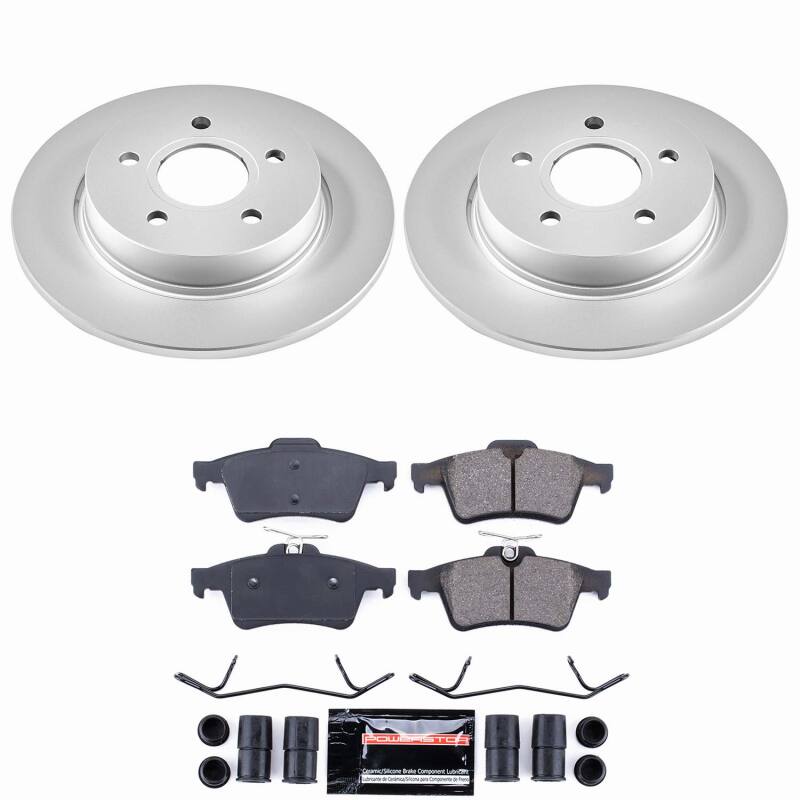 Ford Focus Brake Kit - Rear - PowerStop - Z23 Evolution Coated - `12-`18