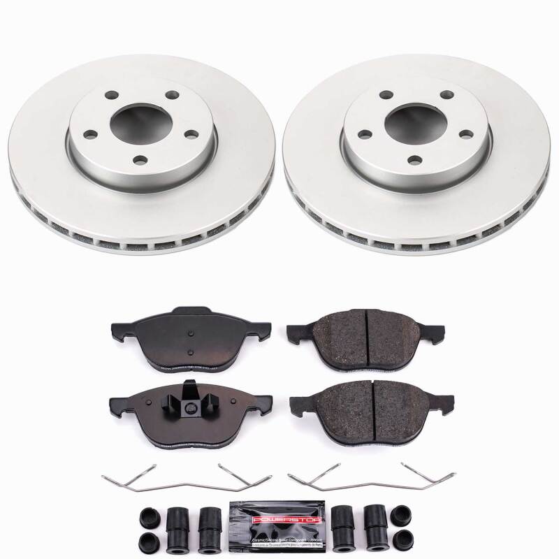 Ford C-Max Brake Kit - Front - PowerStop - Z23 Coated - `13-`18