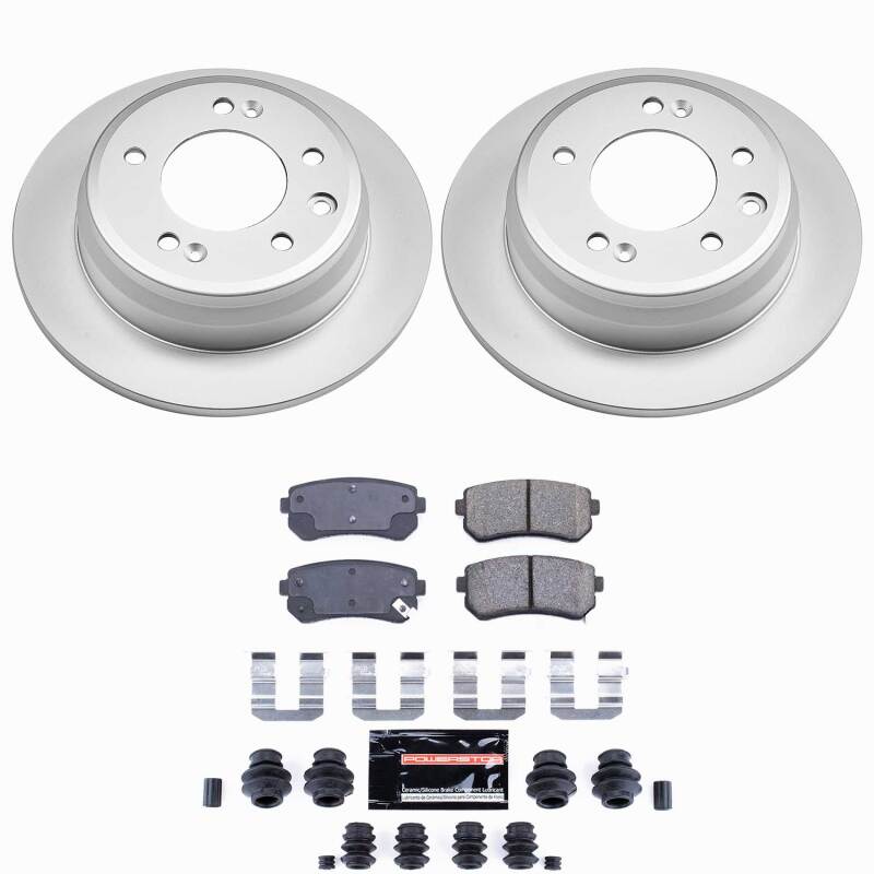Hyundai Elantra Brake Kit - Rear - PowerStop - Z23 Coated - `09-`12