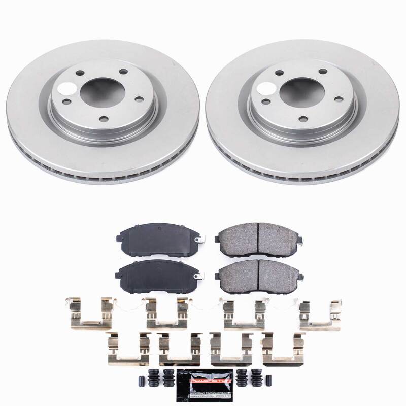 Nissan Sentra Brake Kit - Front - PowerStop - Z23 Coated - `17-`18