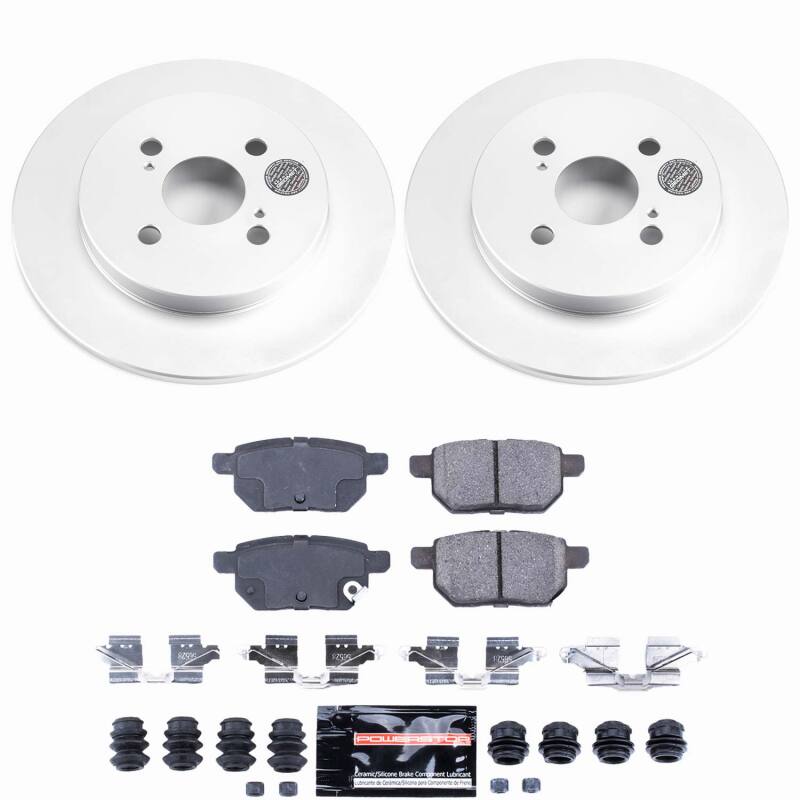 Toyota Yaris Brake Kit - Rear - PowerStop - Z23 Coated - `12-`18