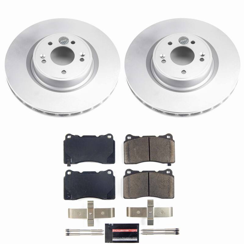 Hyundai Genesis Coupe Brake Kit - Front - PowerStop - Z23 Evolution Coated - `10-`16