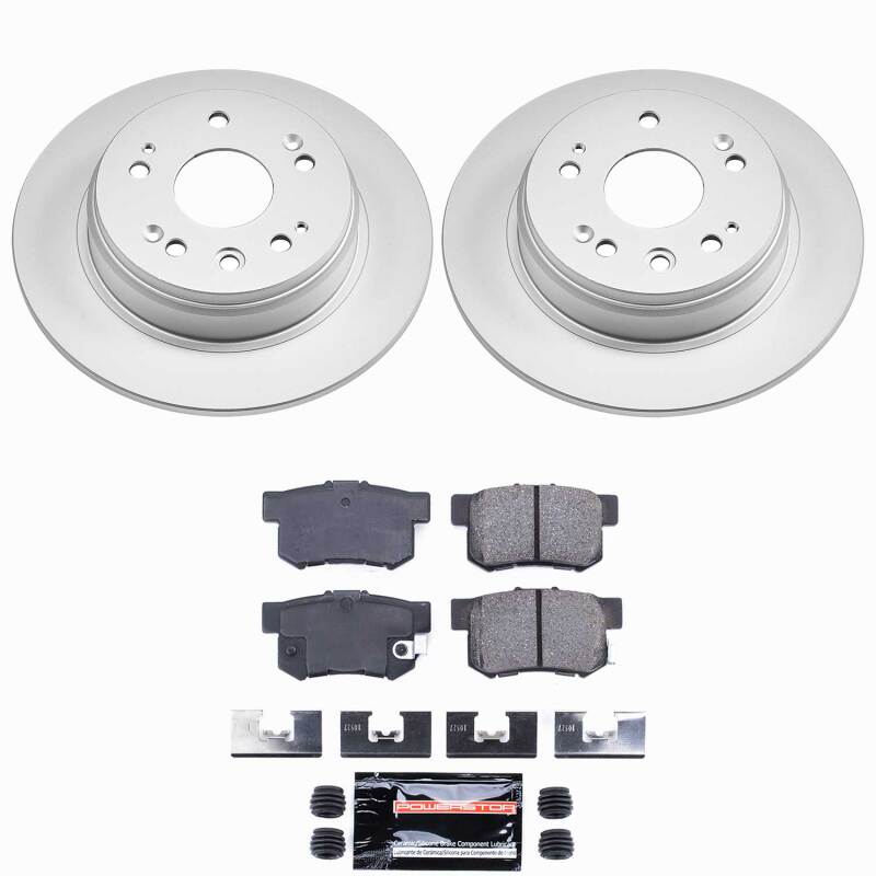 Honda CR-V Brake Kit - Rear - PowerStop - Z23 Coated - `02-`04