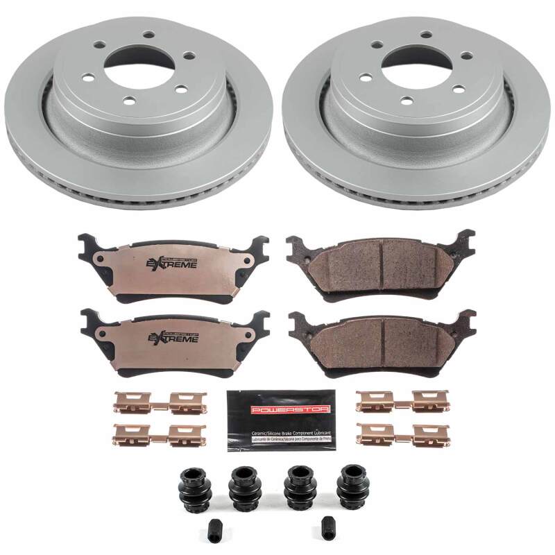 Ford F-150 Brake Kit - Rear - PowerStop - Z36 Coated Truck & Tow - `12-`18
