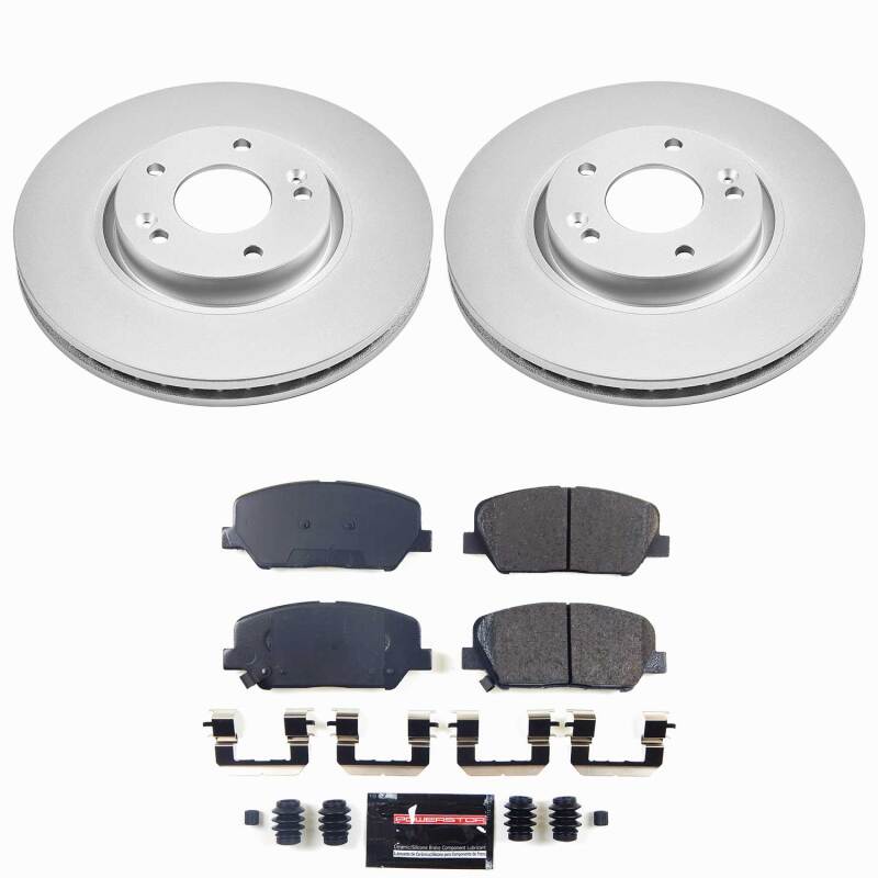 Hyundai Veloster Brake Kit - Front - PowerStop - Z23 Coated - `13-`15
