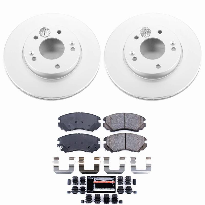 Kia Soul Brake Kit - Front - PowerStop - Z23 Coated - `10-`11