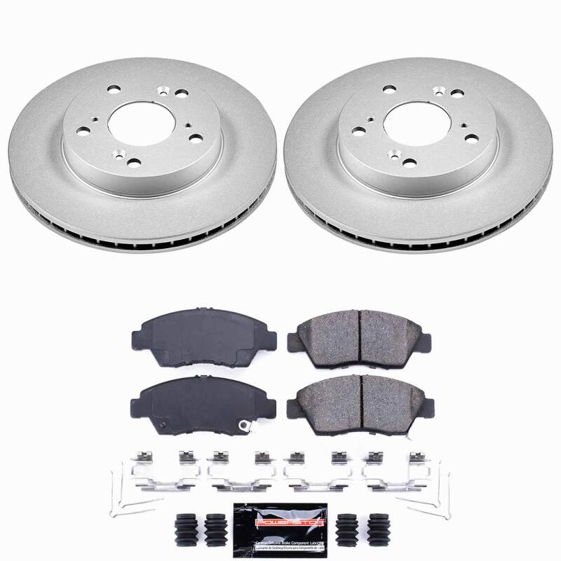 Acura ILX Brake Kit - Front - PowerStop - Z23 Evolution Coated - `13-`15