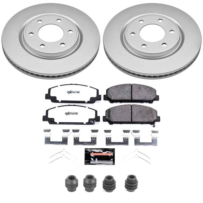 Infiniti QX56 Brake Kit - Front - PowerStop - Z36 Coated Truck & Tow - `11-`13