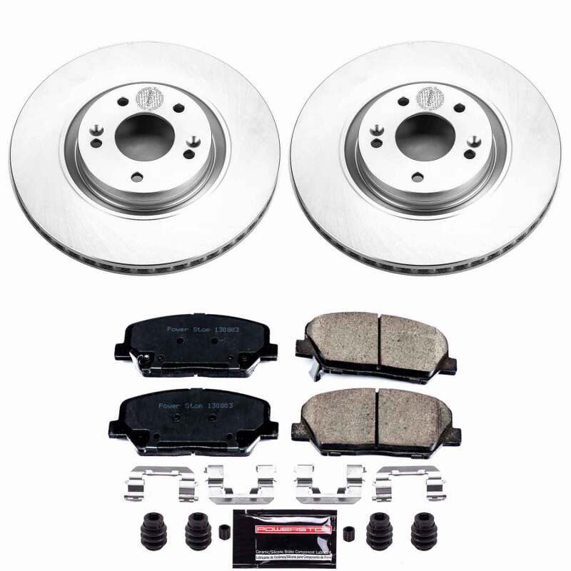 Kia Optima Brake Kit - Front - PowerStop - Z23 Coated - `11-`15