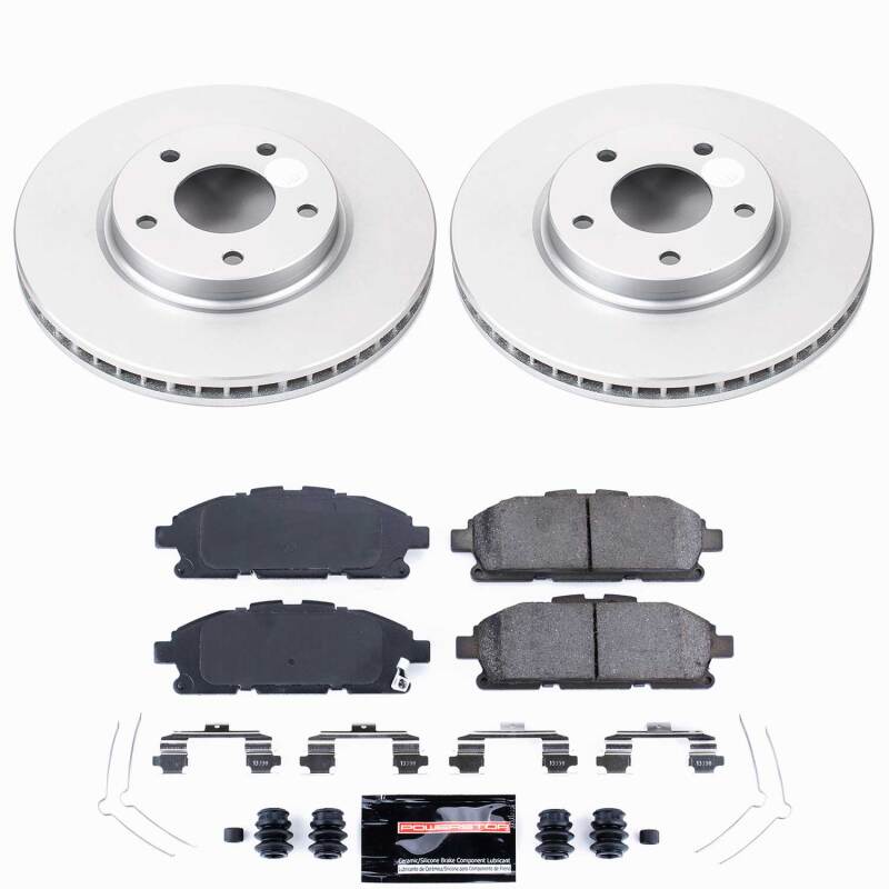 Nissan Quest Brake Kit - Front - PowerStop - Z23 Coated - `11-`17