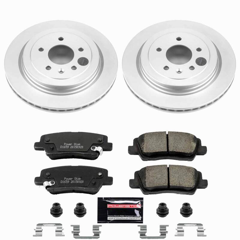 Cadillac ATS Brake Kit - Rear - PowerStop - Z23 Coated - `13-`18