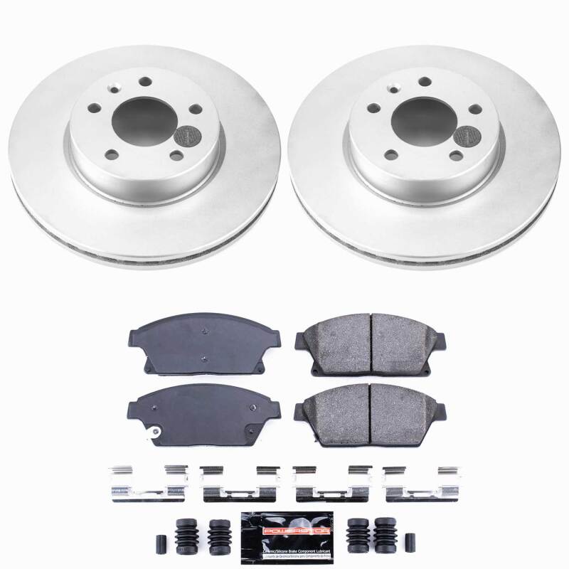 Cadillac ATS Brake Kit - Front - PowerStop - Z23 Coated - `13-`18