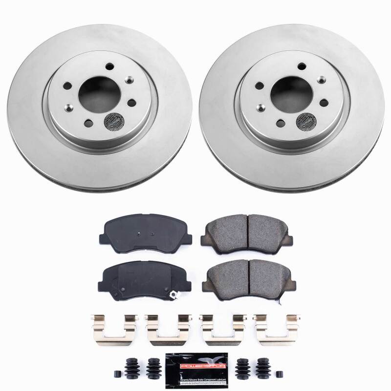 Kia Rio Brake Kit - Front - PowerStop - Z23 Coated - `12-`17