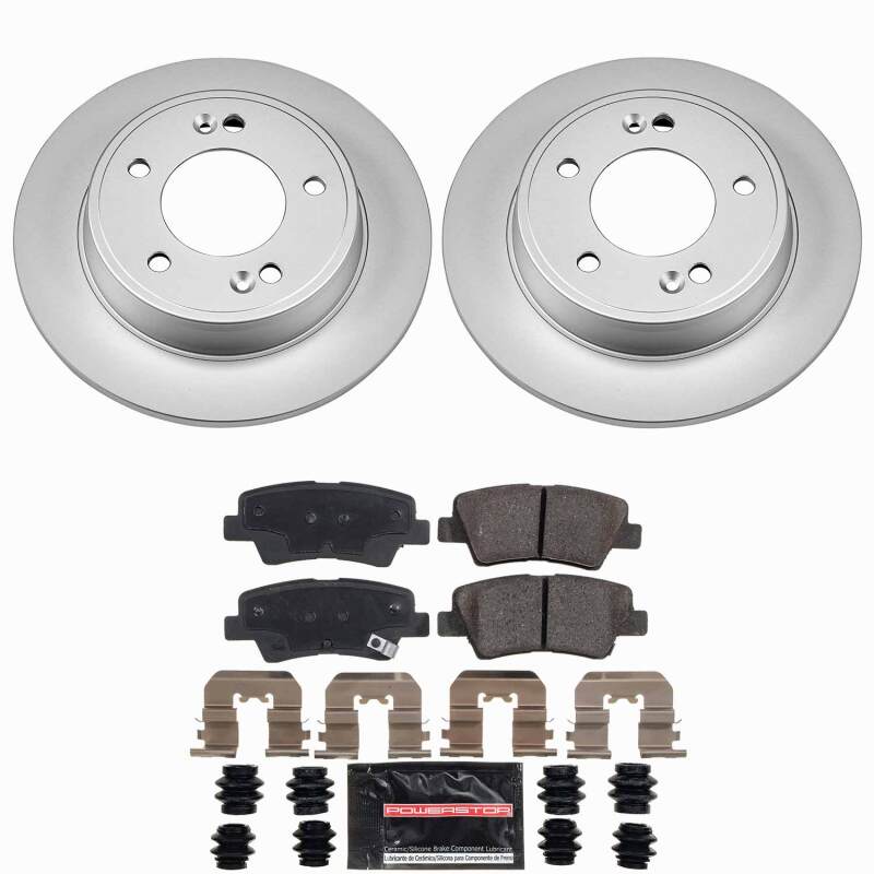 Hyundai Elantra Brake Kit - Rear - PowerStop - Z23 Coated - `11-`20