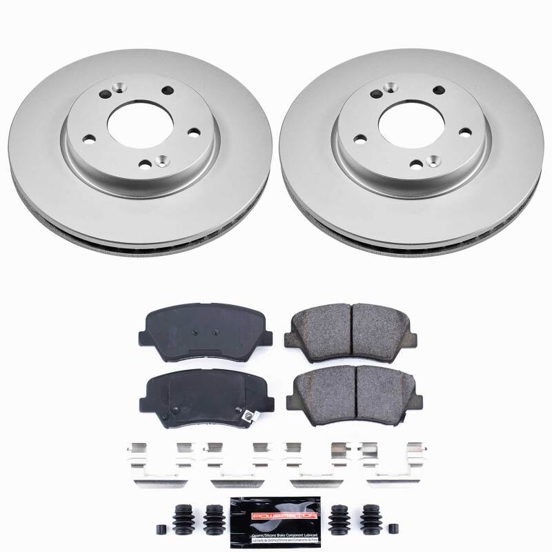 Hyundai Elantra Brake Kit - Front - PowerStop - Z23 Coated - `11-`16